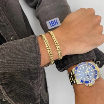 18k Gold Cuban Link Bracelet